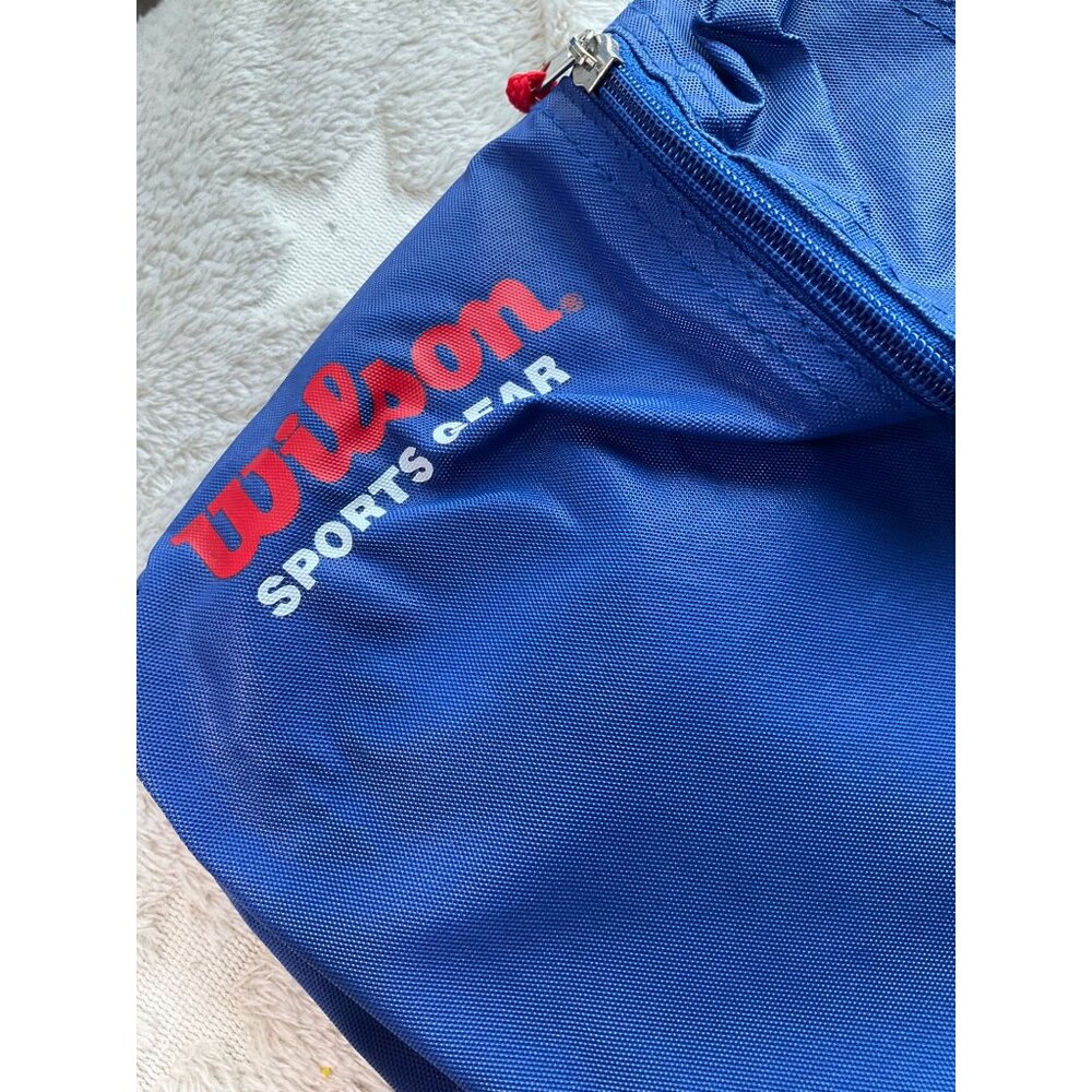 New Old Stock Wilson Vintage 90's Sports Gear Athletic Gym Duffle Bag Y2K - Picture 3 of 10